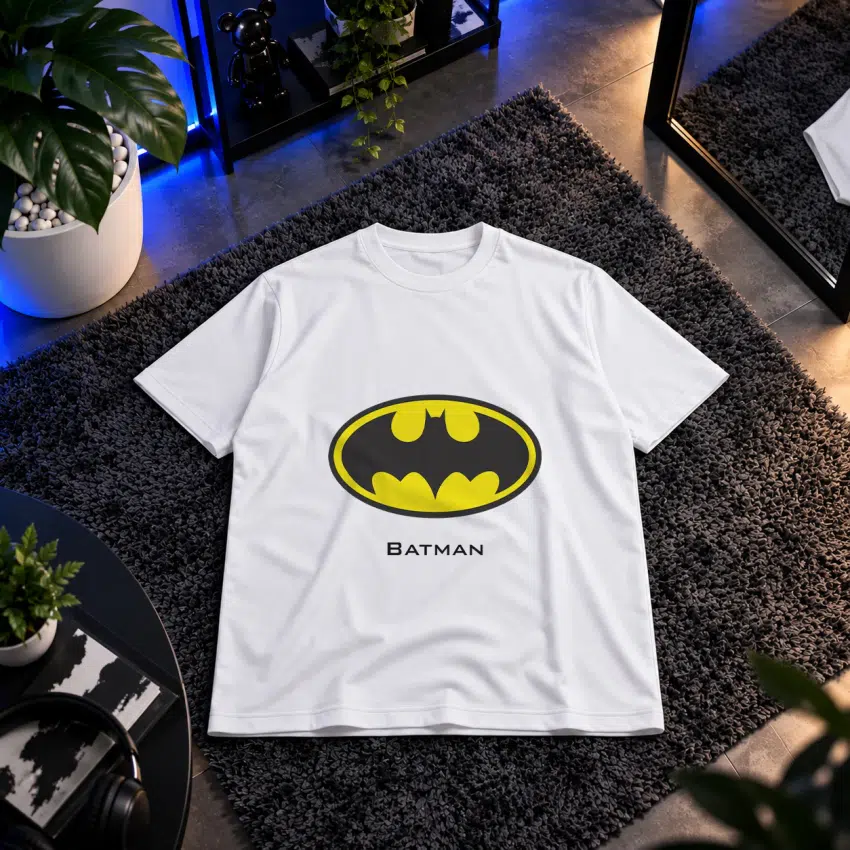 تیشرت بتمن طرح لوگوی کلاسیک (Batman) کد 1322