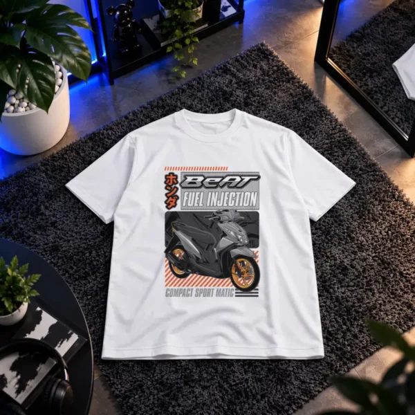 تیشرت موتور هوندا بیت طرح Fuel Injection کد 13362