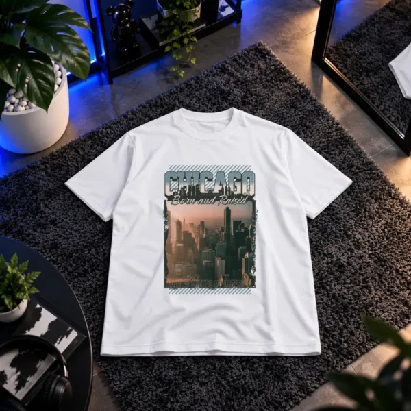 تیشرت شیکاگو طرح خط آسمان شهر (Chicago Skyline) کد 13639