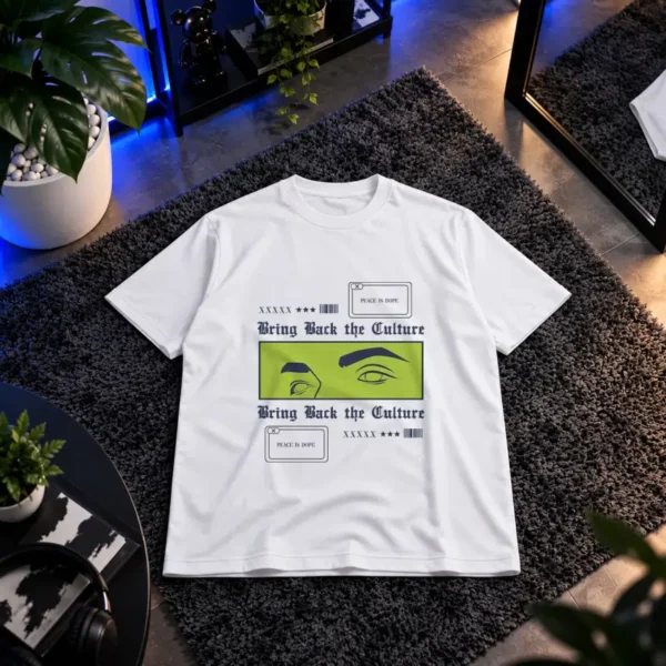 تیشرت استریت‌ویر طرح Bring Back the Culture کد 13739