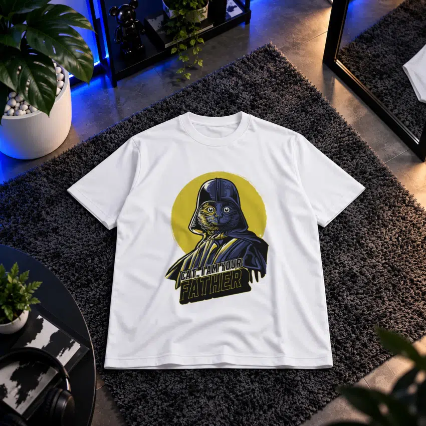 تیشرت گربه طرح دارث ویدر (Darth Vader) کد 14216
