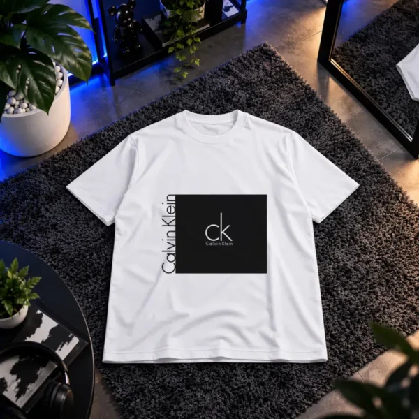 تیشرت طرح لوگوی مشکی Calvin Klein کد 14425