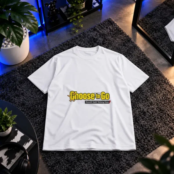 تیشرت طرح لوگوی طنز Choose to Go کد 14588