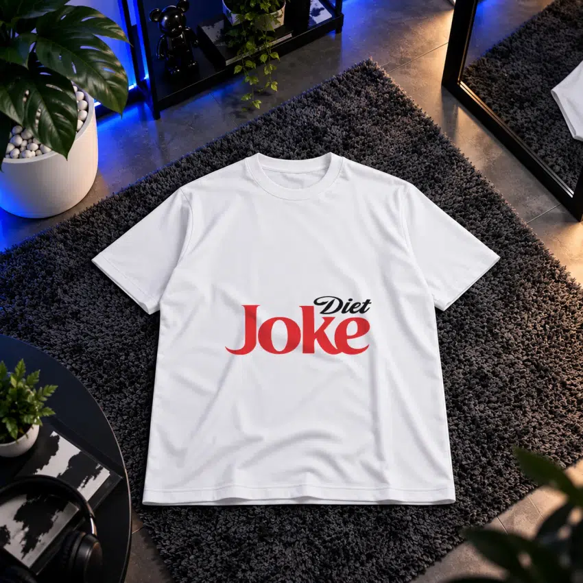 تیشرت طرح لوگوی طنز Diet Joke کد 14595