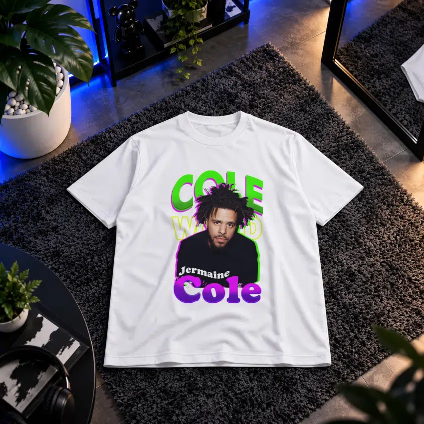 تیشرت طرح پوستر جی کول (J. Cole) کد 14634