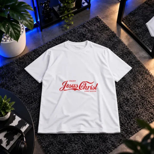 تیشرت طرح نوشته طنز Enjoy Jesus Christ کد 14635