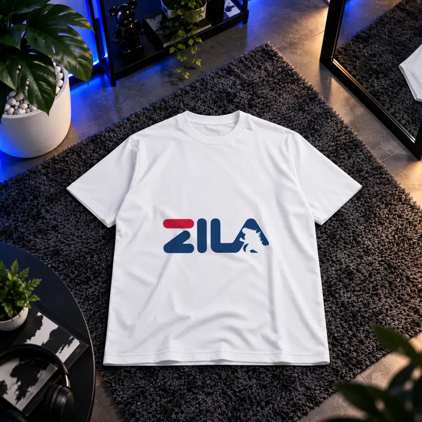 تیشرت طرح لوگو طنز Zila کد 14761