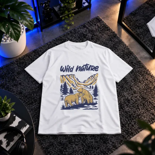 تیشرت خرس طرح Wild Nature کد 15037
