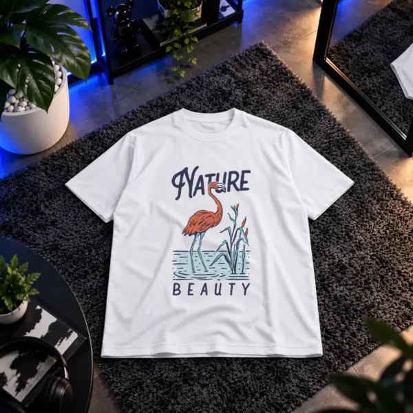 تیشرت فلامینگو طرح Nature Beauty کد 15055