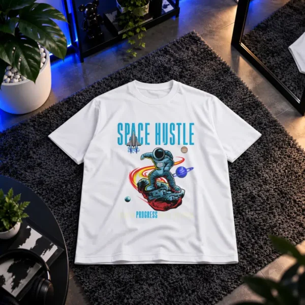تیشرت فضانورد روی شهاب‌سنگ طرح Space Hustle کد 1506