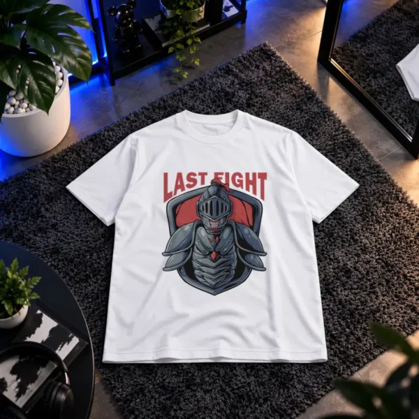 تیشرت شوالیه طرح Last Fight کد 15178