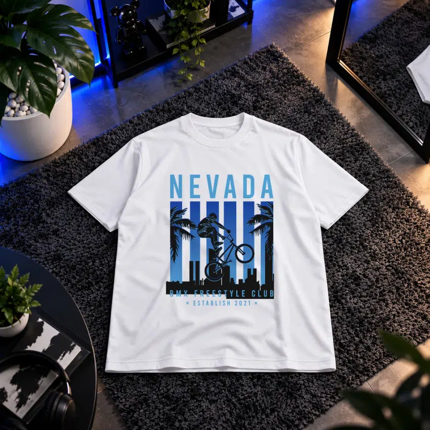 تیشرت طرح دوچرخه‌سواری Nevada BMX Freestyle کد 15402