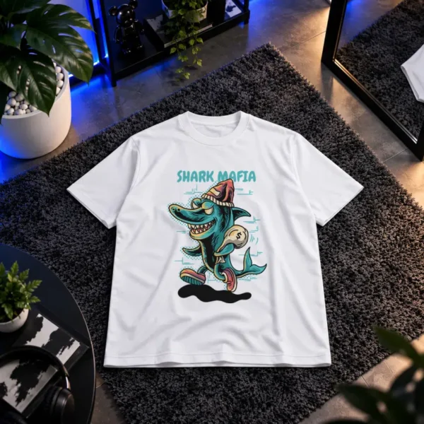 تیشرت کوسه طرح مافیا (Shark Mafia) کد 15459