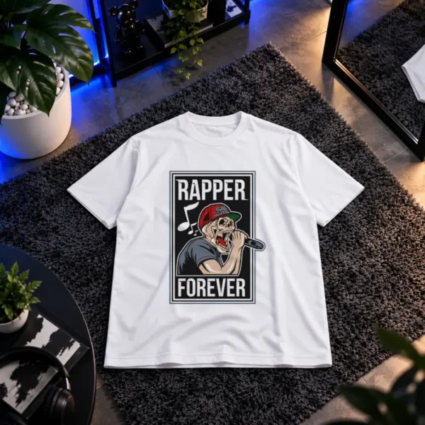 تیشرت رپر طرح میکروفون Rapper Forever کد 15528