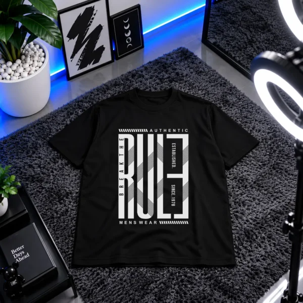 تیشرت استریت‌ویر طرح Break The Rule کد 15634