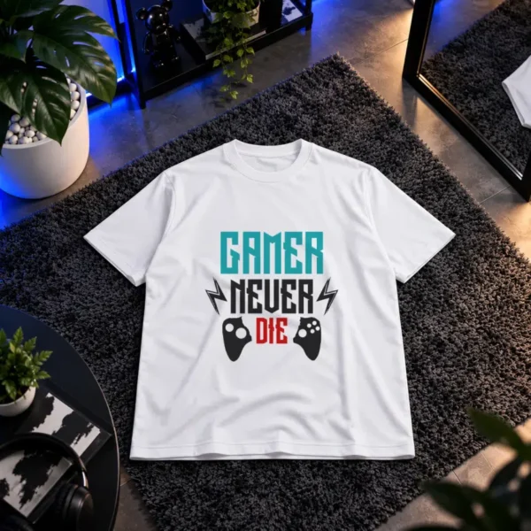 تیشرت طرح Gamer Never Die کد 16308