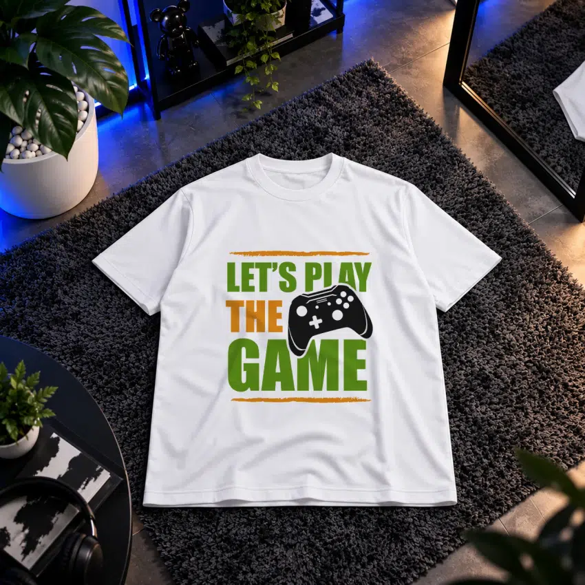 تیشرت طرح Let's Play the Game کد 16325