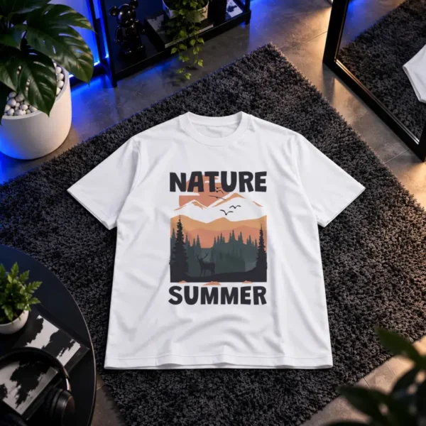 تیشرت طرح طبیعت Nature Summer کد 16452