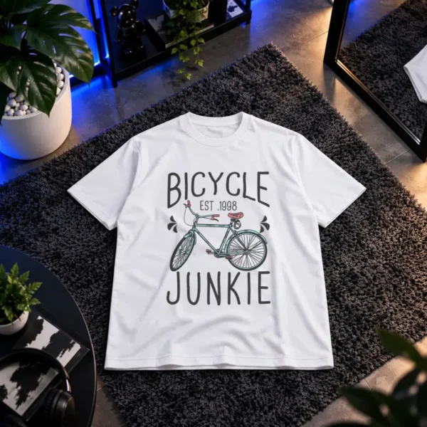 تیشرت طرح دوچرخه Bicycle Junkie کد 16531