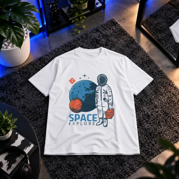 تیشرت فضانورد طرح Space Explore مریخ کد 16577