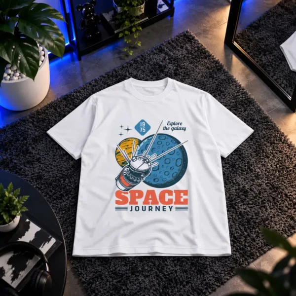 تیشرت طرح ماهواره Space Journey کد 16582