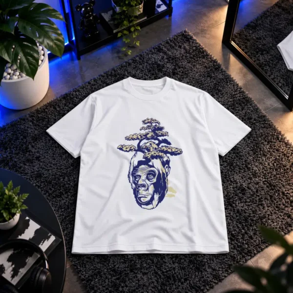 تیشرت سامورایی مینیمال طرح درخت بونسای کد 16856