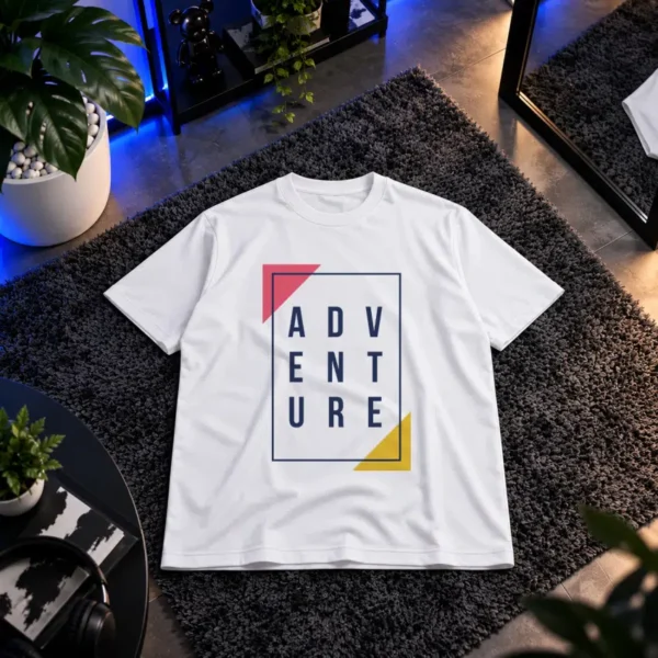 تیشرت ماجراجویی طرح تایپوگرافی Adventure کد 17048