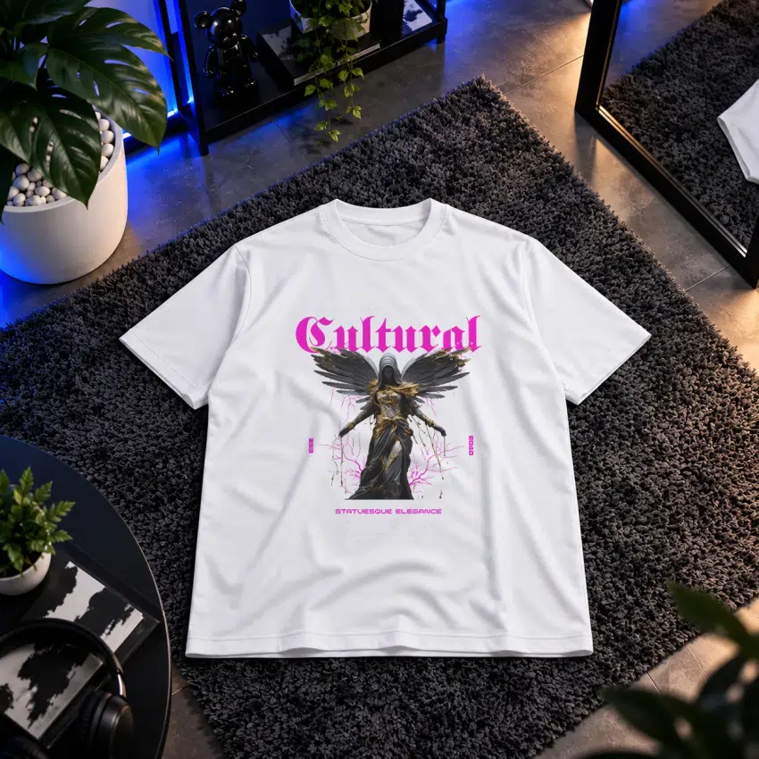 تیشرت فرشته طرح گوتیک Cultural کد 1722