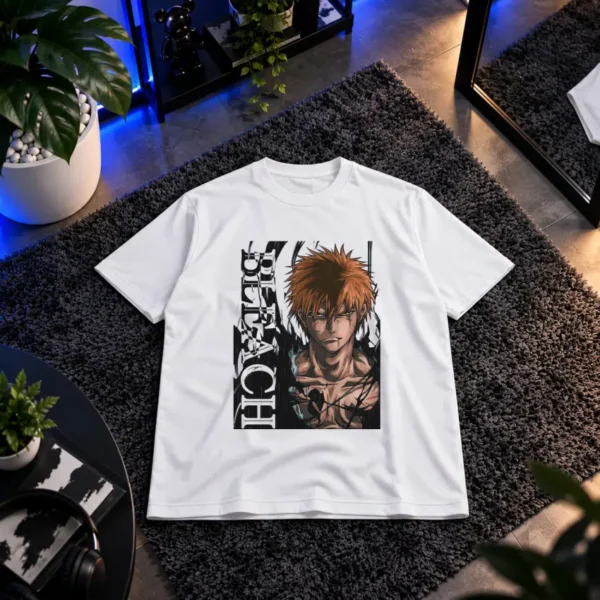 تیشرت انیمه بلیچ طرح ایچیگو کوروساکی (Ichigo) کد 17857