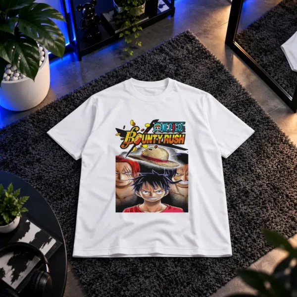 تیشرت انیمه وان پیس طرح Bounty Rush و لوفی کد 17864