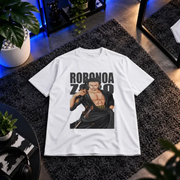 تیشرت انیمه وان پیس طرح رورونوا زورو (Roronoa Zoro) کد 17866