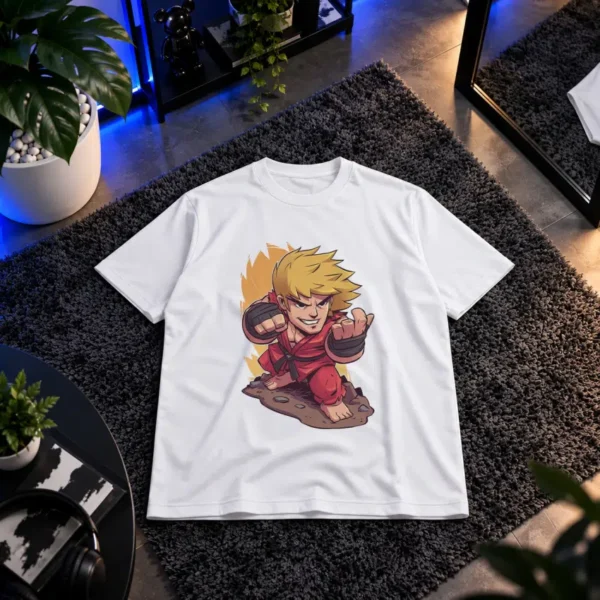 تیشرت بازی استریت فایتر طرح کن مبارز (Ken Masters)