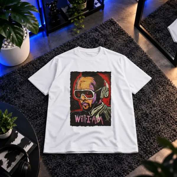 تیشرت طرح پرتره ویل آی ام (will.i.am) کد 18682