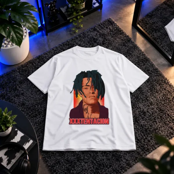 تیشرت طرح پرتره ایکس‌ایکس‌ایکس‌تنتیشن (XXXTENTACION) کد 18684