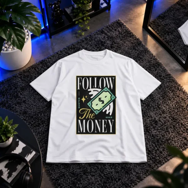 تیشرت نوشته Follow The Money کد 18758
