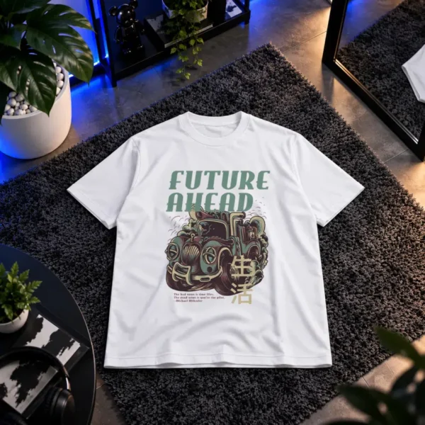 تیشرت طرح ماشین رترو (Future Ahead) کد 18881