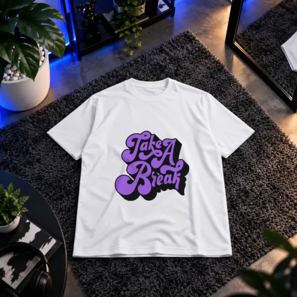تیشرت تایپوگرافی رترو Take A Break کد 19034