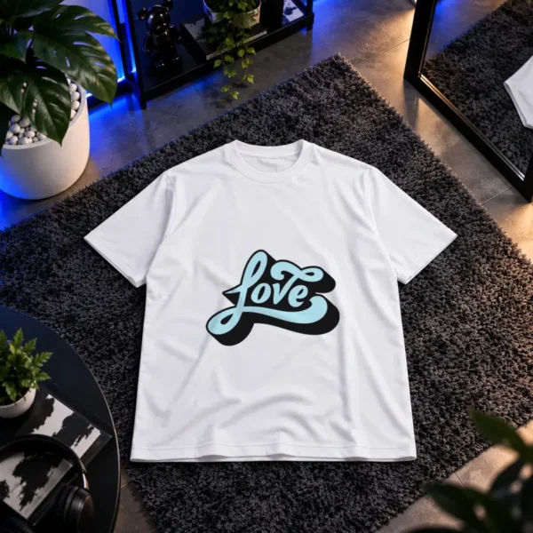تیشرت تایپوگرافی رترو Love کد 19037