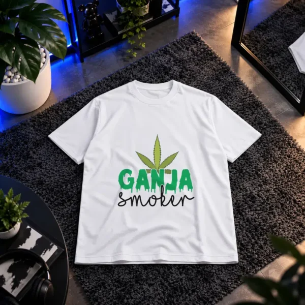 تیشرت نوشته Ganja Smoker کد 19630