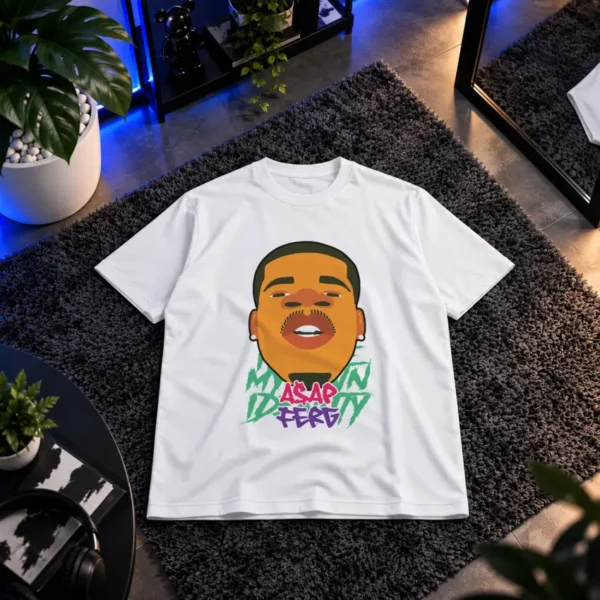 تیشرت رپر طرح کارتونی ای‌سپ فرگ (ASAP Ferg) کد 19683