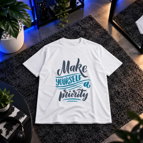 تیشرت تایپوگرافی Make Yourself A Priority کد 20452