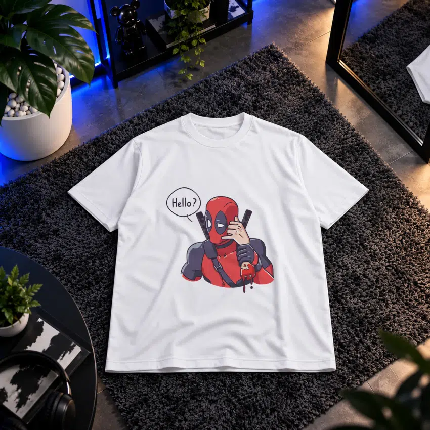 تیشرت ددپول طرح Hello (Deadpool) کد 2064
