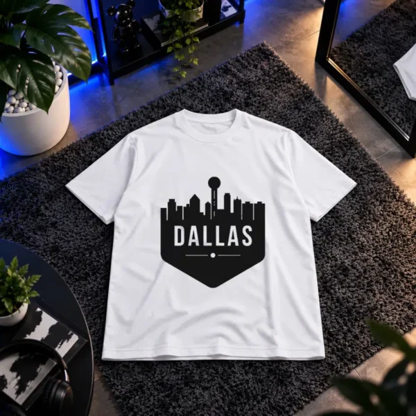 تیشرت طرح خط افق شهر دالاس (Dallas) کد 20653