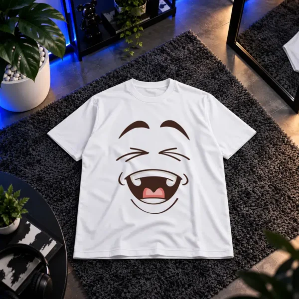 تیشرت طرح ایموجی خنده کارتونی کد 20712