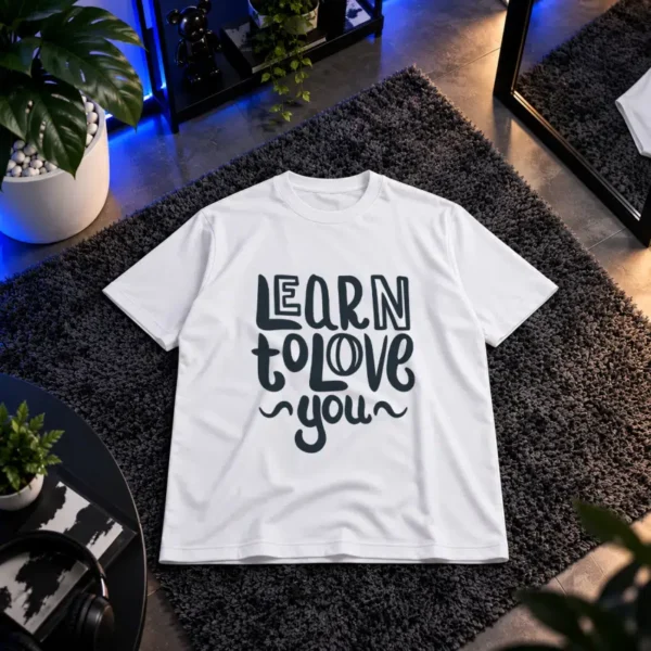 تیشرت تایپوگرافی Learn To Love You کد 20988