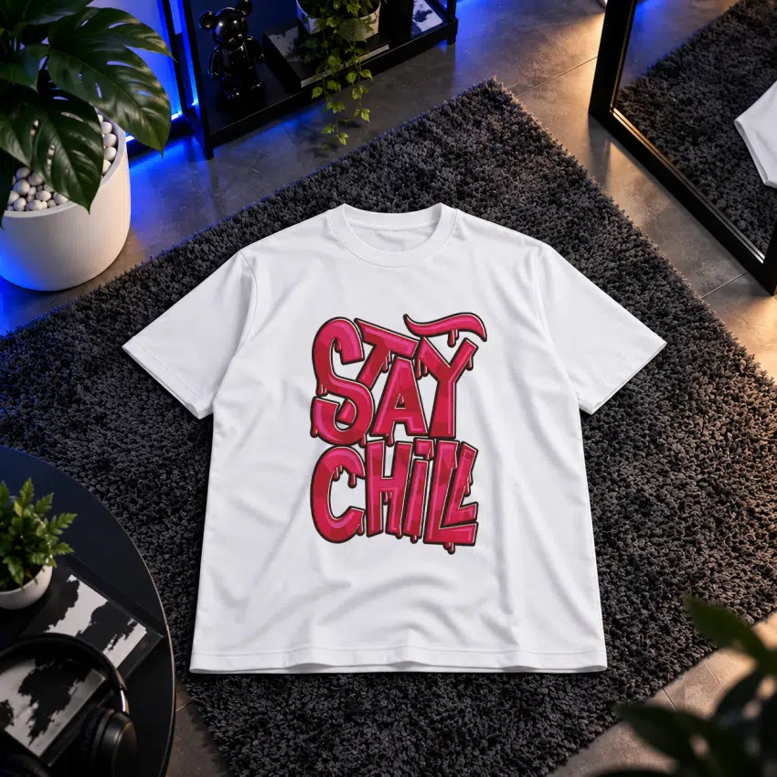 تیشرت نوشته Stay Chill کد 2125