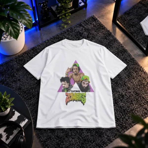 تیشرت فلت‌بوش زامبیز طرح گروه رپ (Flatbush Zombies) کد 21296