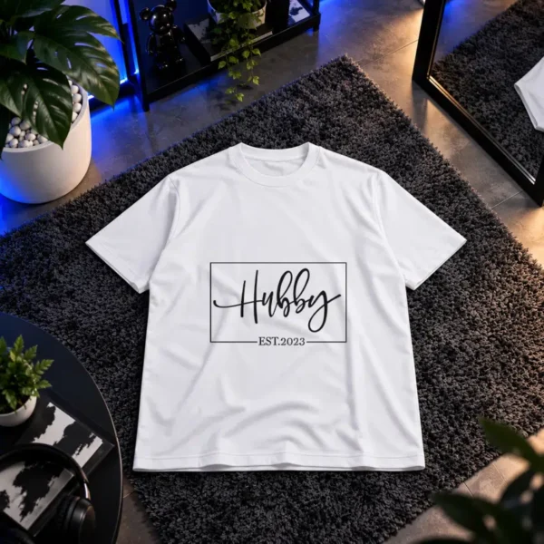 تیشرت همسر طرح مینیمال Hubby کد 21507