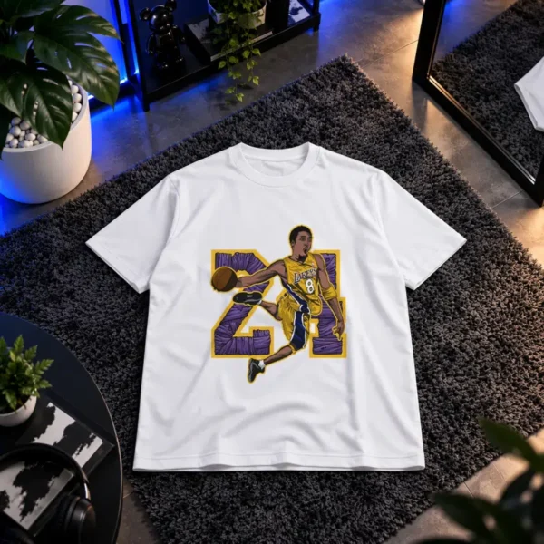 تیشرت کوبی برایانت طرح شماره ۲۴ لیکرز (Kobe Bryant)