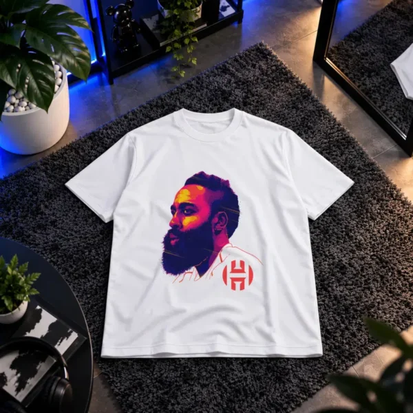 تیشرت جیمز هاردن طرح پرتره رنگی (James Harden) کد 22037